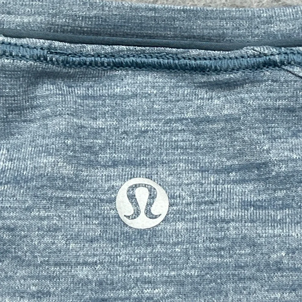 Lululemon Another Mile Short Sleeve Women's 4 Blue Lightweight Soft Shirt W3BROS